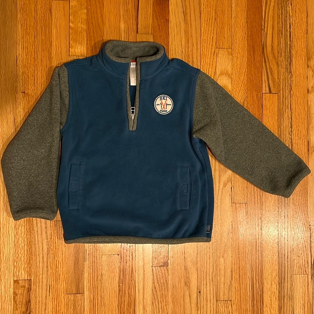 Janie and Jack Quarter zip Fleece